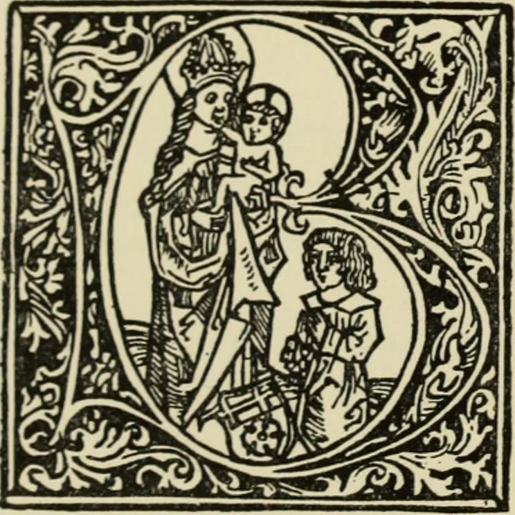 An illustration from Early woodcut initials : containing over thirteen hundred reproductions of ornamental letters of the fifteenth and sixteenth centuries, 1908, leaf 167