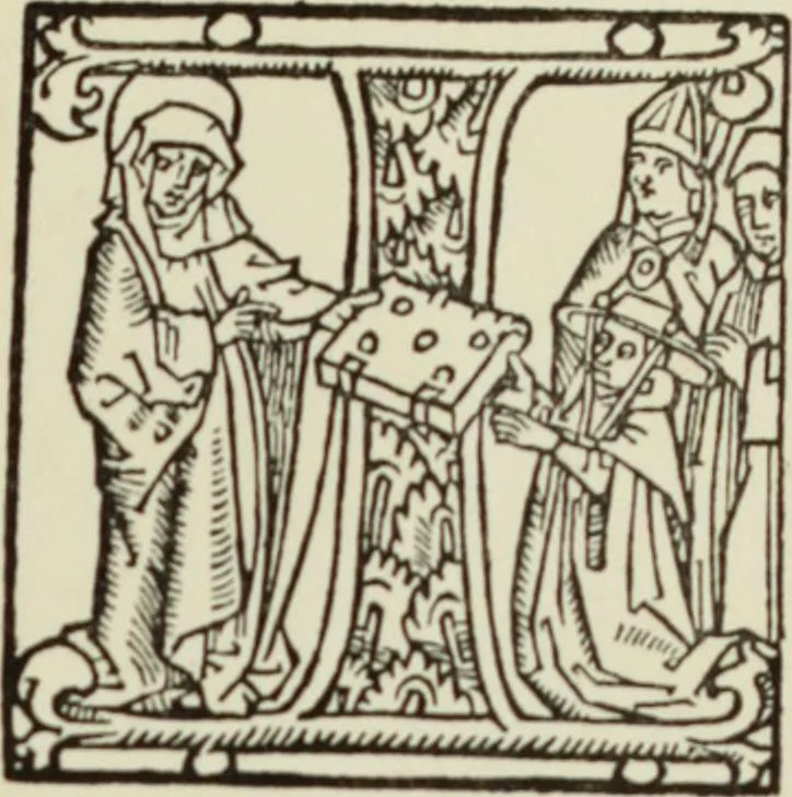 An illustration from Early woodcut initials : containing over thirteen hundred reproductions of ornamental letters of the fifteenth and sixteenth centuries, 1908, leaf 168