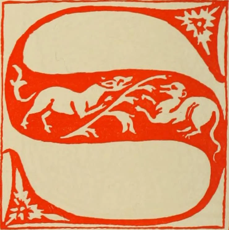An illustration from Early woodcut initials : containing over thirteen hundred reproductions of ornamental letters of the fifteenth and sixteenth centuries, 1908, leaf 169