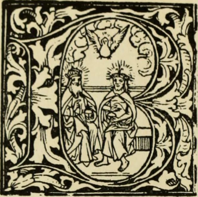 An illustration from Early woodcut initials : containing over thirteen hundred reproductions of ornamental letters of the fifteenth and sixteenth centuries, 1908, leaf 171