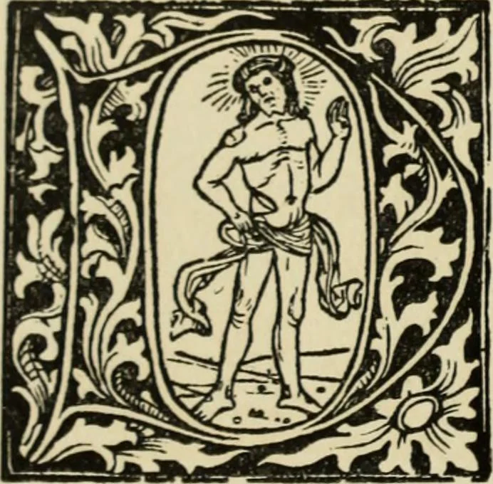 An illustration from Early woodcut initials : containing over thirteen hundred reproductions of ornamental letters of the fifteenth and sixteenth centuries, 1908, leaf 171