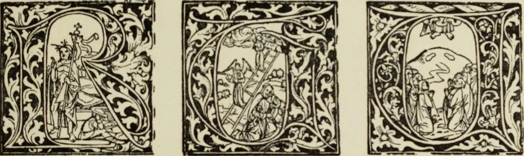 An illustration from Early woodcut initials : containing over thirteen hundred reproductions of ornamental letters of the fifteenth and sixteenth centuries, 1908, leaf 172