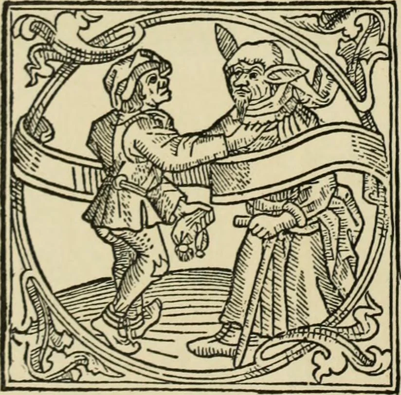 An illustration from Early woodcut initials : containing over thirteen hundred reproductions of ornamental letters of the fifteenth and sixteenth centuries, 1908, leaf 173