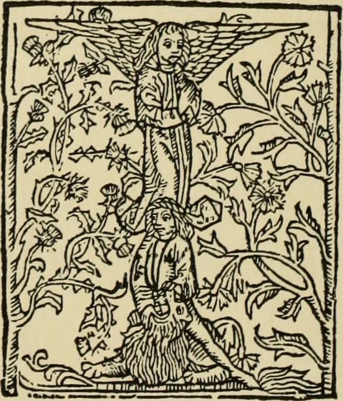 An illustration from Early woodcut initials : containing over thirteen hundred reproductions of ornamental letters of the fifteenth and sixteenth centuries, 1908, leaf 173