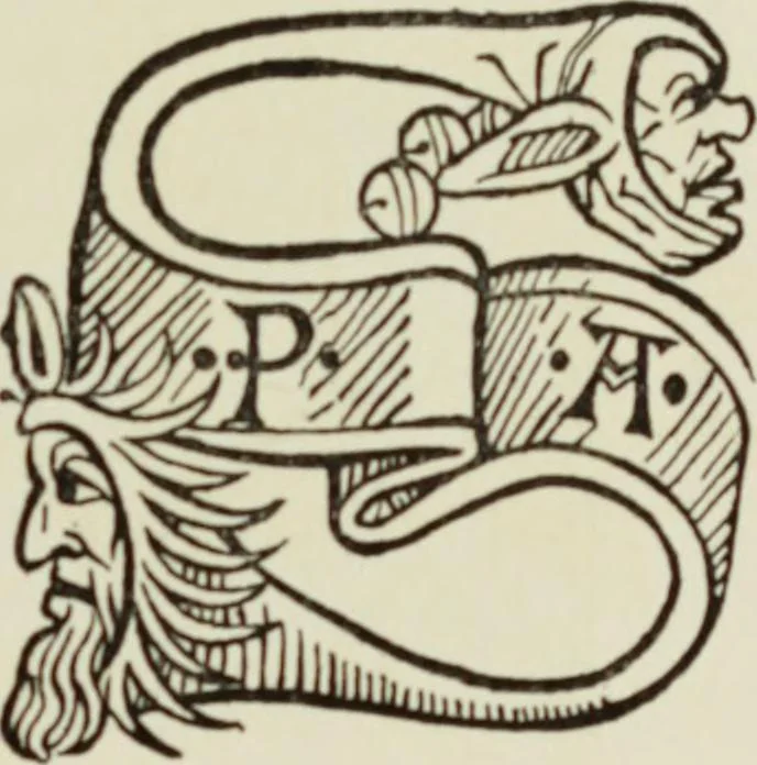An illustration from Early woodcut initials : containing over thirteen hundred reproductions of ornamental letters of the fifteenth and sixteenth centuries, 1908, leaf 176