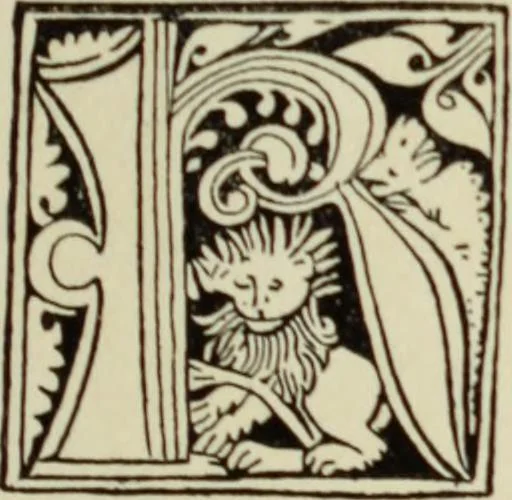 An illustration from Early woodcut initials : containing over thirteen hundred reproductions of ornamental letters of the fifteenth and sixteenth centuries, 1908, leaf 176