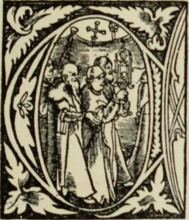 An illustration from Early woodcut initials : containing over thirteen hundred reproductions of ornamental letters of the fifteenth and sixteenth centuries, 1908, leaf 178