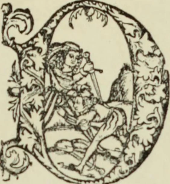 An illustration from Early woodcut initials : containing over thirteen hundred reproductions of ornamental letters of the fifteenth and sixteenth centuries, 1908, leaf 180