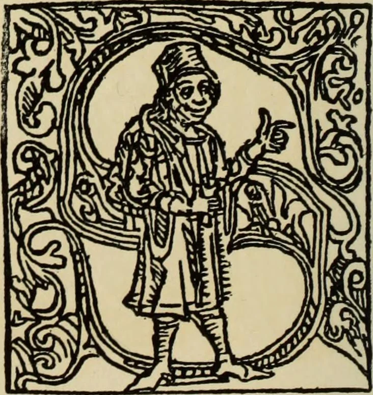 An illustration from Early woodcut initials : containing over thirteen hundred reproductions of ornamental letters of the fifteenth and sixteenth centuries, 1908, leaf 181