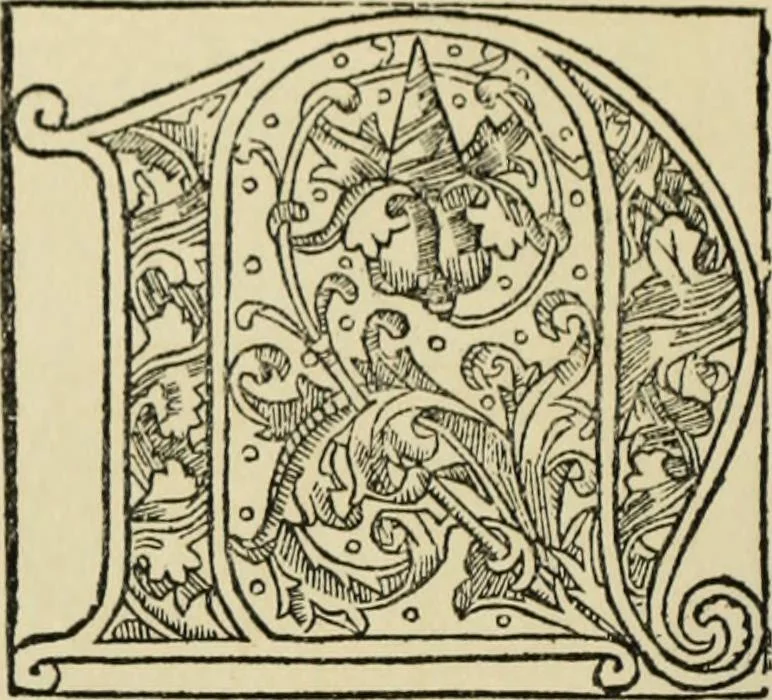An illustration from Early woodcut initials : containing over thirteen hundred reproductions of ornamental letters of the fifteenth and sixteenth centuries, 1908, leaf 183