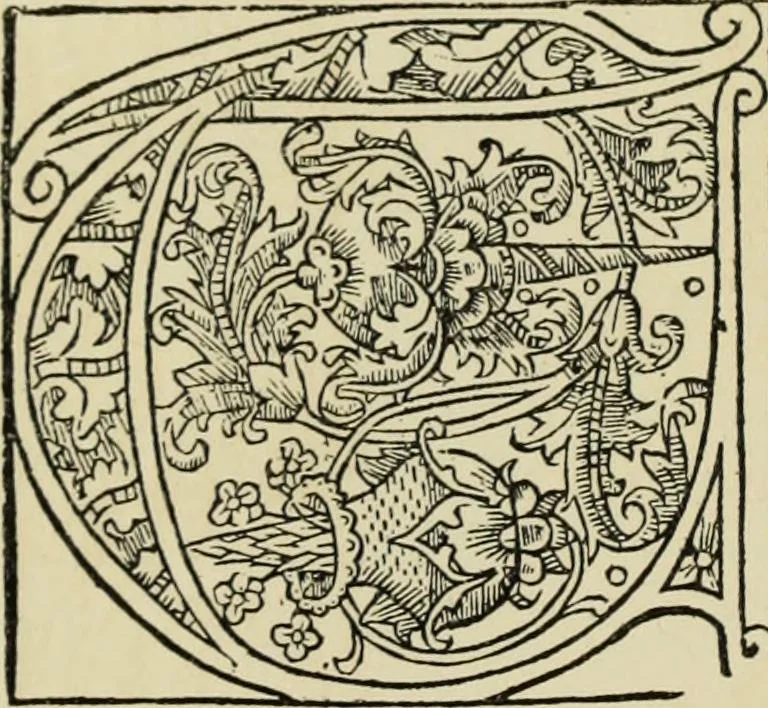 An illustration from Early woodcut initials : containing over thirteen hundred reproductions of ornamental letters of the fifteenth and sixteenth centuries, 1908, leaf 183