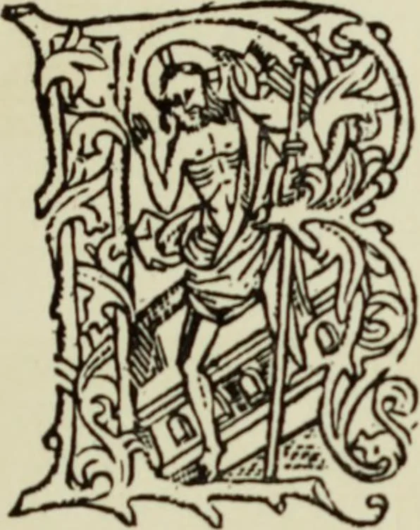 An illustration from Early woodcut initials : containing over thirteen hundred reproductions of ornamental letters of the fifteenth and sixteenth centuries, 1908, leaf 184
