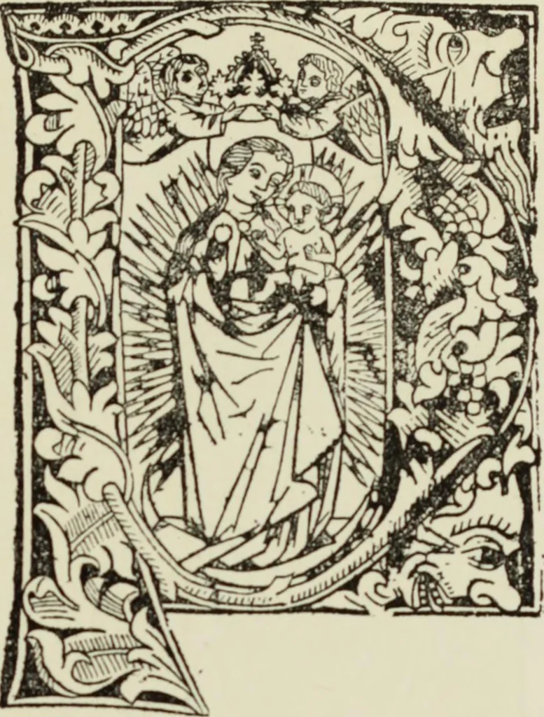 An illustration from Early woodcut initials : containing over thirteen hundred reproductions of ornamental letters of the fifteenth and sixteenth centuries, 1908, leaf 184