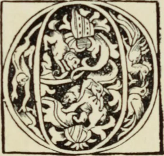 An illustration from Early woodcut initials : containing over thirteen hundred reproductions of ornamental letters of the fifteenth and sixteenth centuries, 1908, leaf 184