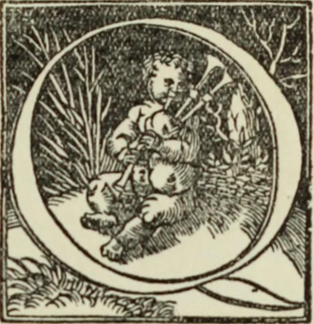 An illustration from Early woodcut initials : containing over thirteen hundred reproductions of ornamental letters of the fifteenth and sixteenth centuries, 1908, leaf 186