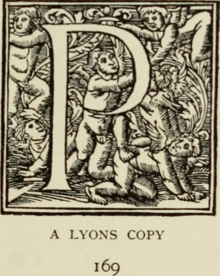 An illustration from Early woodcut initials : containing over thirteen hundred reproductions of ornamental letters of the fifteenth and sixteenth centuries, 1908, leaf 188