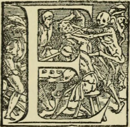 An illustration from Early woodcut initials : containing over thirteen hundred reproductions of ornamental letters of the fifteenth and sixteenth centuries, 1908, leaf 189