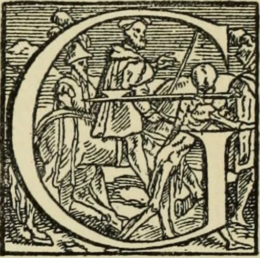 An illustration from Early woodcut initials : containing over thirteen hundred reproductions of ornamental letters of the fifteenth and sixteenth centuries, 1908, leaf 189