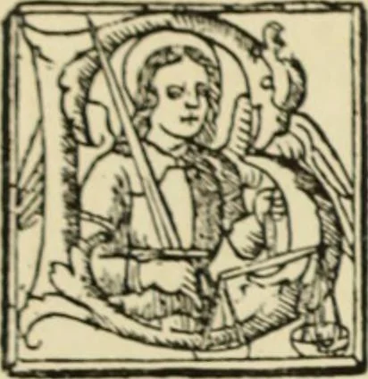 An illustration from Early woodcut initials : containing over thirteen hundred reproductions of ornamental letters of the fifteenth and sixteenth centuries, 1908, leaf 191