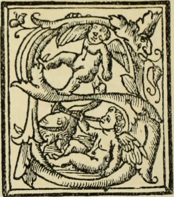 An illustration from Early woodcut initials : containing over thirteen hundred reproductions of ornamental letters of the fifteenth and sixteenth centuries, 1908, leaf 193