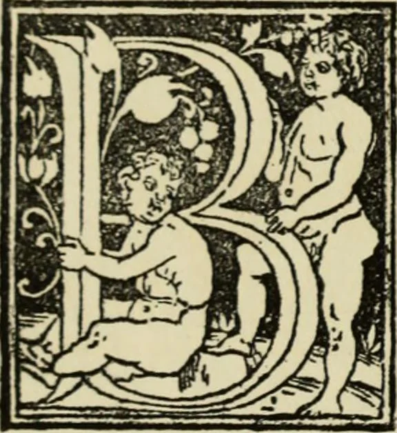 An illustration from Early woodcut initials : containing over thirteen hundred reproductions of ornamental letters of the fifteenth and sixteenth centuries, 1908, leaf 193