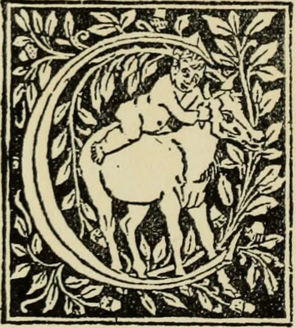 An illustration from Early woodcut initials : containing over thirteen hundred reproductions of ornamental letters of the fifteenth and sixteenth centuries, 1908, leaf 193