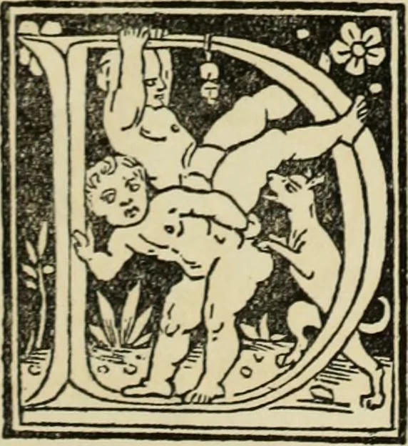 An illustration from Early woodcut initials : containing over thirteen hundred reproductions of ornamental letters of the fifteenth and sixteenth centuries, 1908, leaf 193