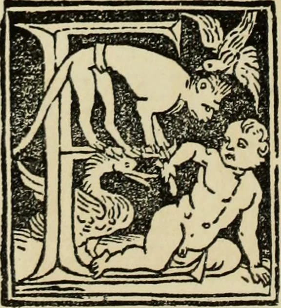 An illustration from Early woodcut initials : containing over thirteen hundred reproductions of ornamental letters of the fifteenth and sixteenth centuries, 1908, leaf 193