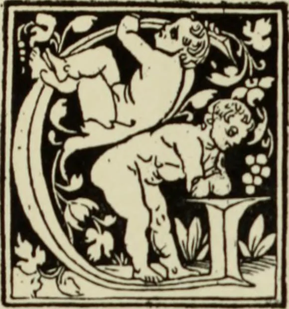 An illustration from Early woodcut initials : containing over thirteen hundred reproductions of ornamental letters of the fifteenth and sixteenth centuries, 1908, leaf 194