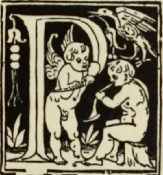 An illustration from Early woodcut initials : containing over thirteen hundred reproductions of ornamental letters of the fifteenth and sixteenth centuries, 1908, leaf 194