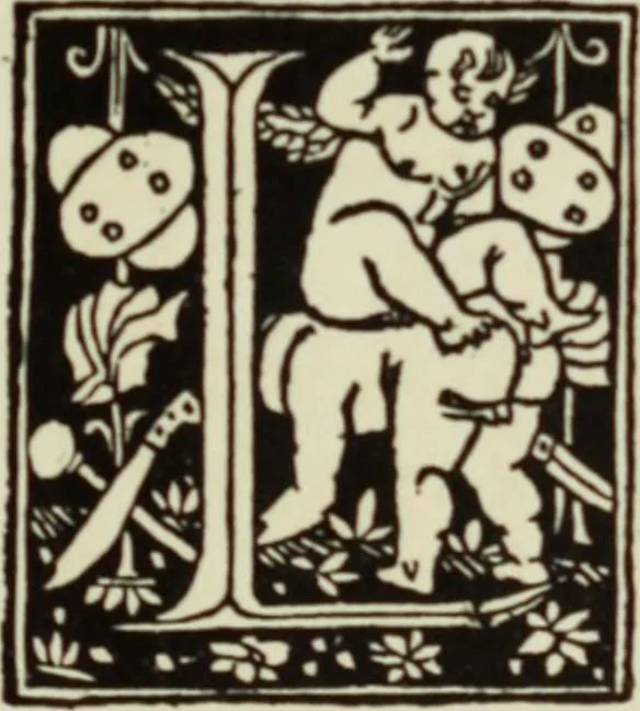An illustration from Early woodcut initials : containing over thirteen hundred reproductions of ornamental letters of the fifteenth and sixteenth centuries, 1908, leaf 194