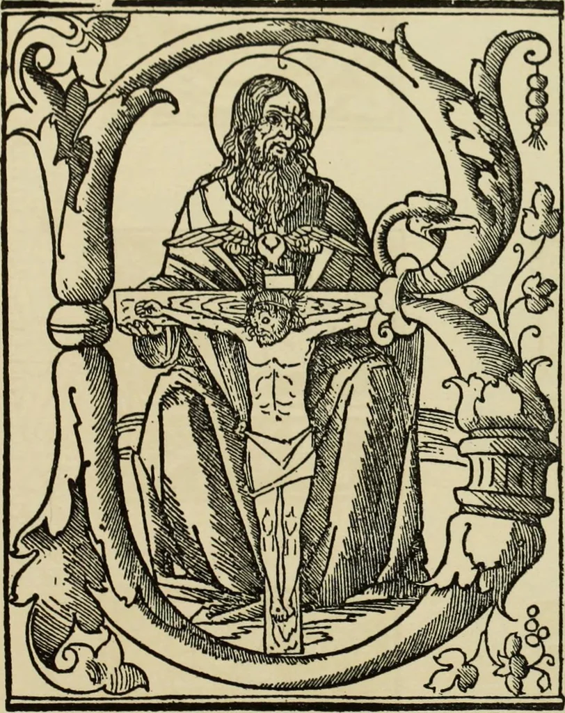 An illustration from Early woodcut initials : containing over thirteen hundred reproductions of ornamental letters of the fifteenth and sixteenth centuries, 1908, leaf 195