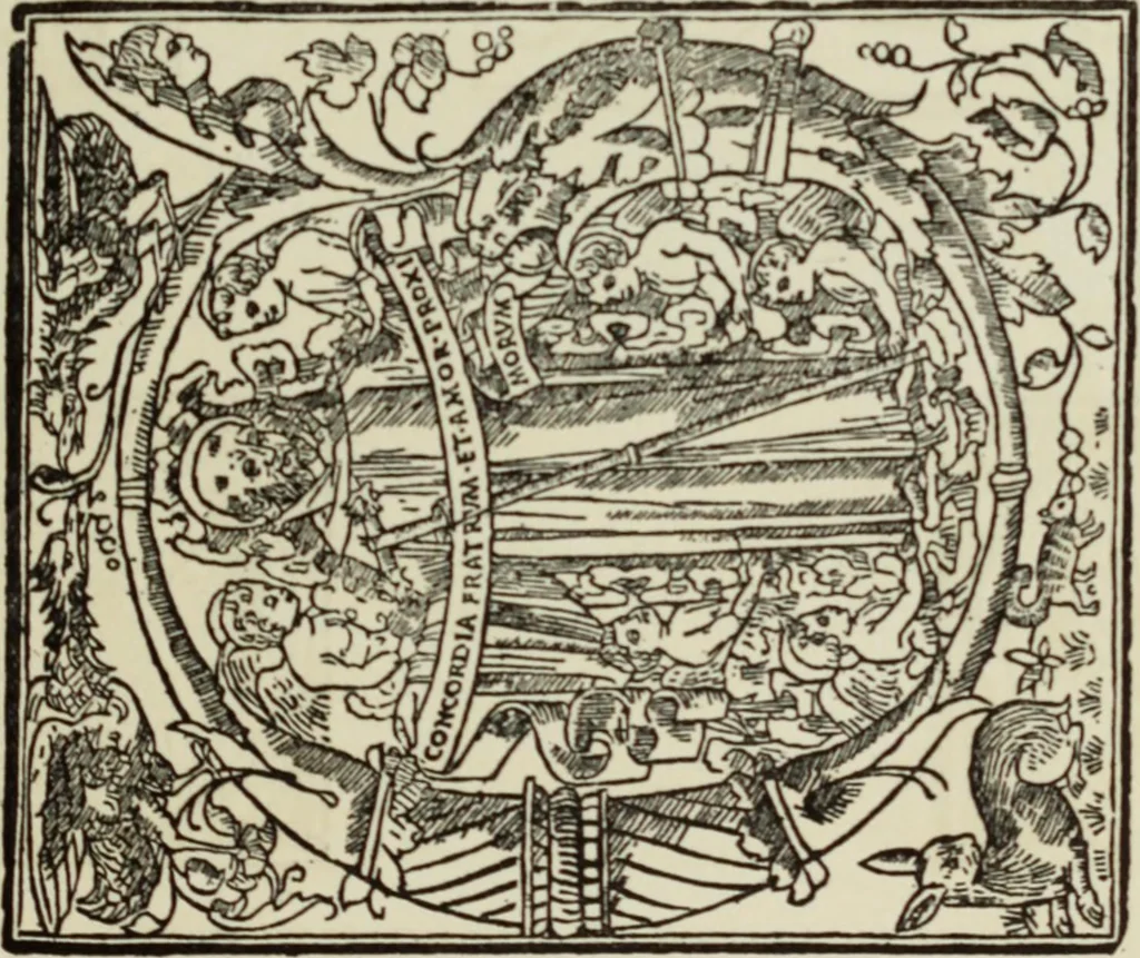 An illustration from Early woodcut initials : containing over thirteen hundred reproductions of ornamental letters of the fifteenth and sixteenth centuries, 1908, leaf 196