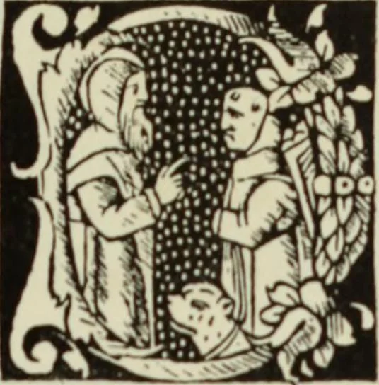 An illustration from Early woodcut initials : containing over thirteen hundred reproductions of ornamental letters of the fifteenth and sixteenth centuries, 1908, leaf 198