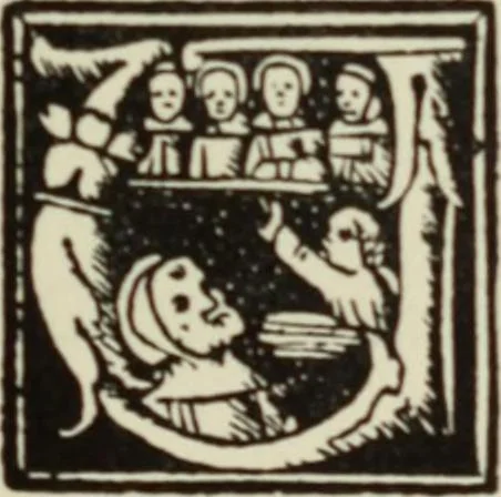 An illustration from Early woodcut initials : containing over thirteen hundred reproductions of ornamental letters of the fifteenth and sixteenth centuries, 1908, leaf 198
