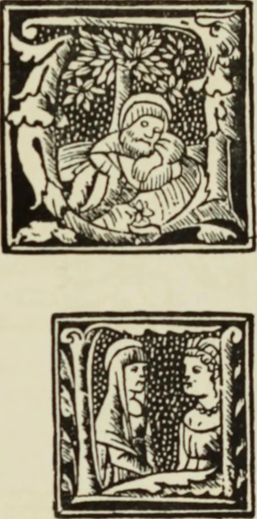 An illustration from Early woodcut initials : containing over thirteen hundred reproductions of ornamental letters of the fifteenth and sixteenth centuries, 1908, leaf 198