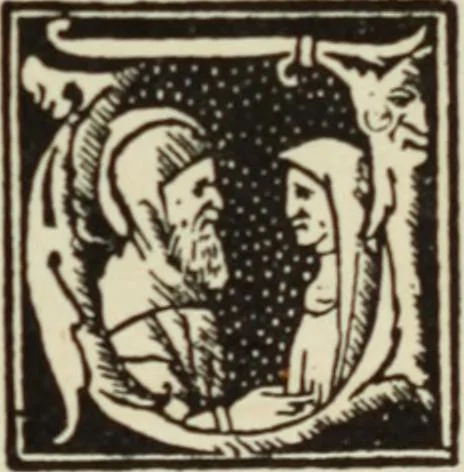 An illustration from Early woodcut initials : containing over thirteen hundred reproductions of ornamental letters of the fifteenth and sixteenth centuries, 1908, leaf 198