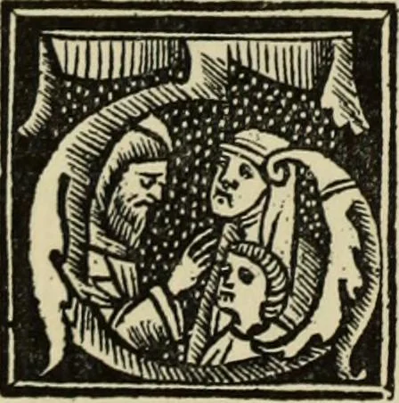 An illustration from Early woodcut initials : containing over thirteen hundred reproductions of ornamental letters of the fifteenth and sixteenth centuries, 1908, leaf 199