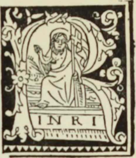 An illustration from Early woodcut initials : containing over thirteen hundred reproductions of ornamental letters of the fifteenth and sixteenth centuries, 1908, leaf 200