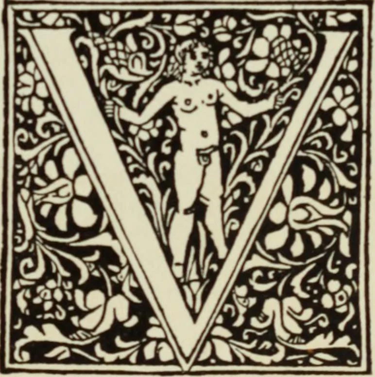 An illustration from Early woodcut initials : containing over thirteen hundred reproductions of ornamental letters of the fifteenth and sixteenth centuries, 1908, leaf 202