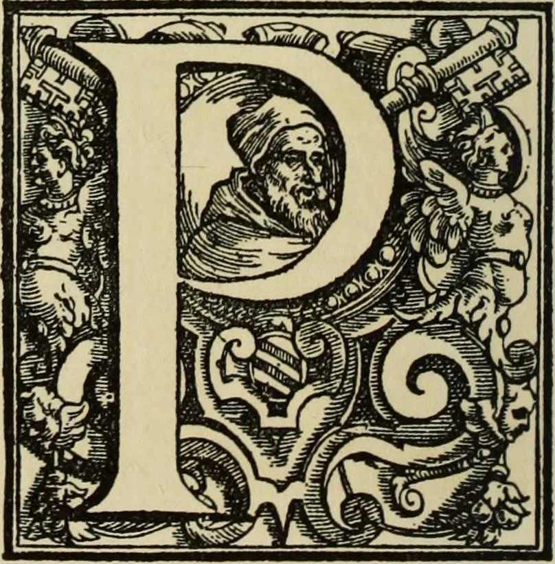 An illustration from Early woodcut initials : containing over thirteen hundred reproductions of ornamental letters of the fifteenth and sixteenth centuries, 1908, leaf 203