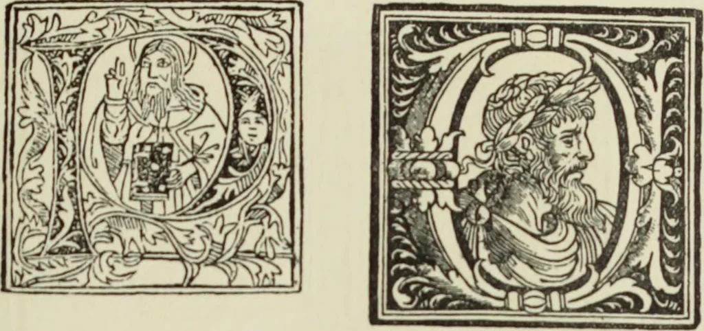 An illustration from Early woodcut initials : containing over thirteen hundred reproductions of ornamental letters of the fifteenth and sixteenth centuries, 1908, leaf 204