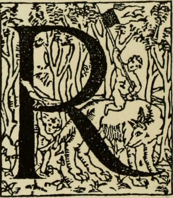 An illustration from Early woodcut initials : containing over thirteen hundred reproductions of ornamental letters of the fifteenth and sixteenth centuries, 1908, leaf 205