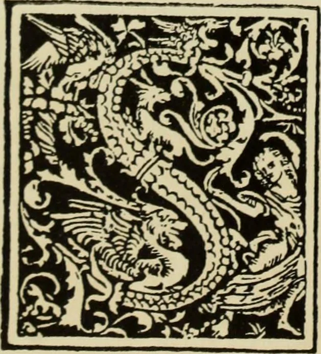 An illustration from Early woodcut initials : containing over thirteen hundred reproductions of ornamental letters of the fifteenth and sixteenth centuries, 1908, leaf 205
