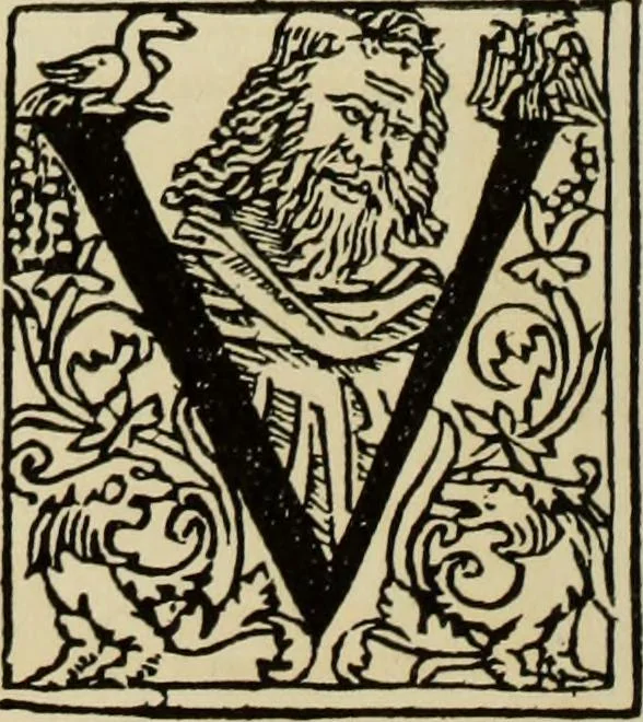 An illustration from Early woodcut initials : containing over thirteen hundred reproductions of ornamental letters of the fifteenth and sixteenth centuries, 1908, leaf 205