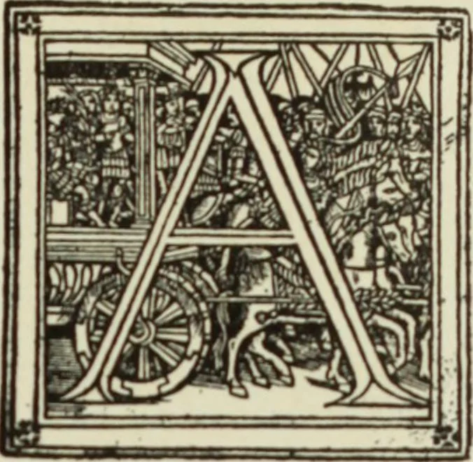 An illustration from Early woodcut initials : containing over thirteen hundred reproductions of ornamental letters of the fifteenth and sixteenth centuries, 1908, leaf 206