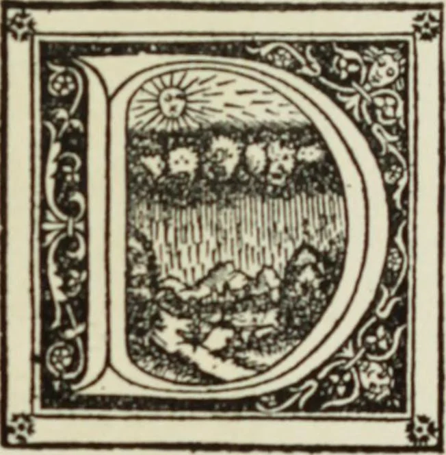 An illustration from Early woodcut initials : containing over thirteen hundred reproductions of ornamental letters of the fifteenth and sixteenth centuries, 1908, leaf 206