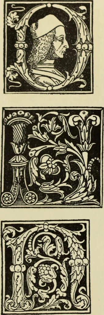 An illustration from Early woodcut initials : containing over thirteen hundred reproductions of ornamental letters of the fifteenth and sixteenth centuries, 1908, leaf 207