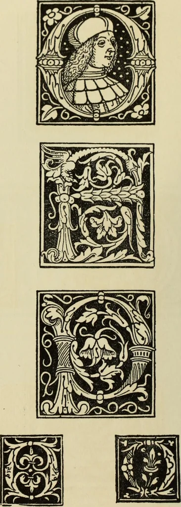 An illustration from Early woodcut initials : containing over thirteen hundred reproductions of ornamental letters of the fifteenth and sixteenth centuries, 1908, leaf 207