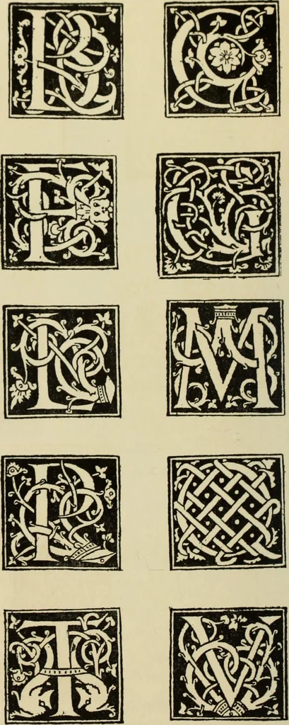 An illustration from Early woodcut initials : containing over thirteen hundred reproductions of ornamental letters of the fifteenth and sixteenth centuries, 1908, leaf 209